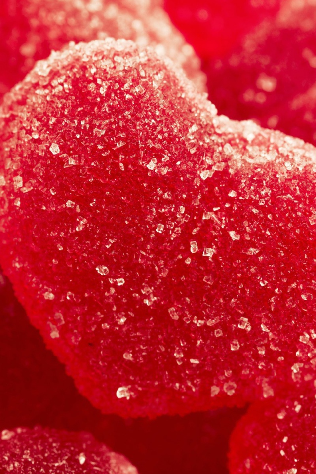 Сердечки посыпанные сахаром