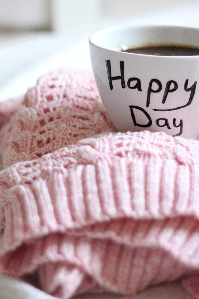 Чашка кофе счастливого дня