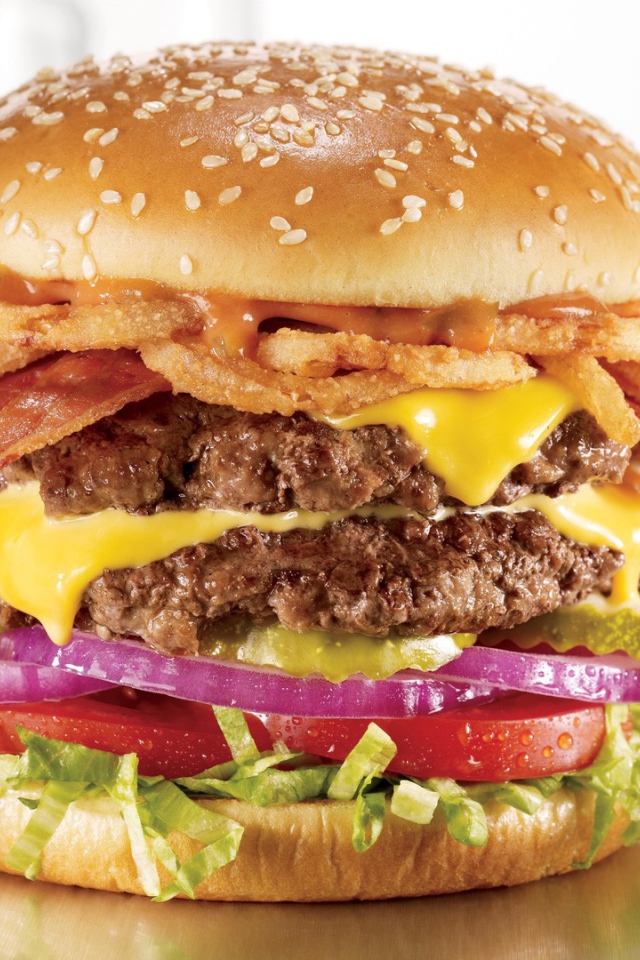 Очень толстый гамбургер