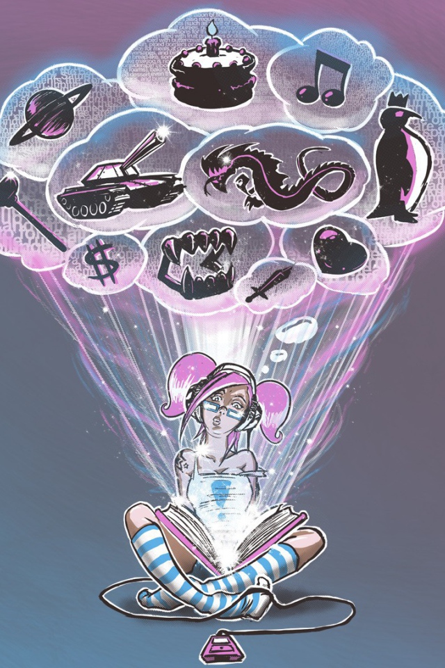 Это все , что у девочки в голове