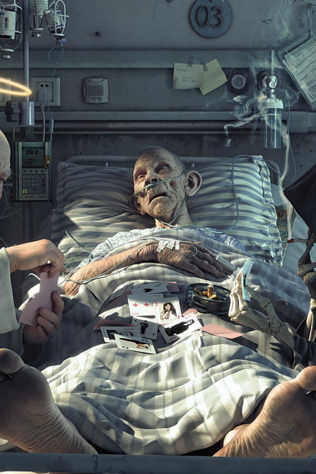 Смерть и ангел играют в карты