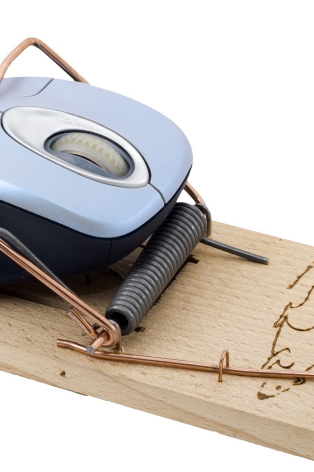 Мышка попалась