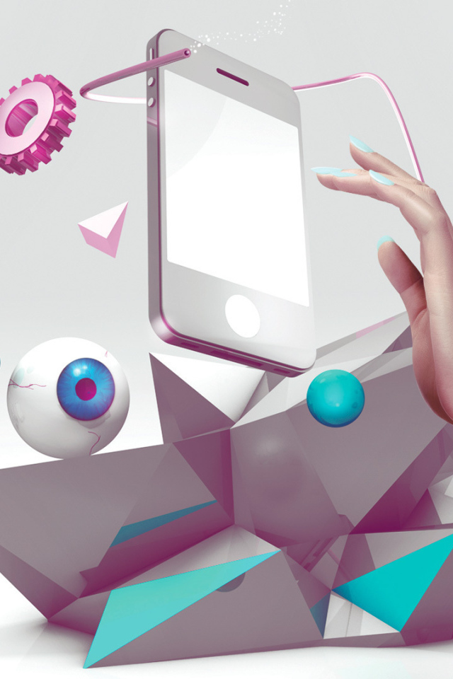 Абстракция с телефоном