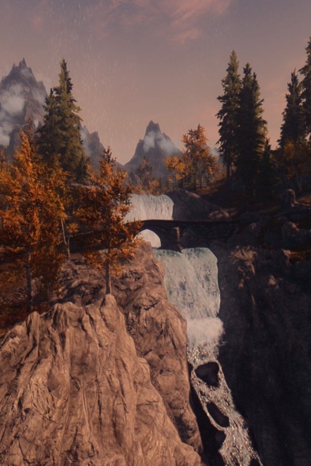 Осенний пейзаж из видео игры