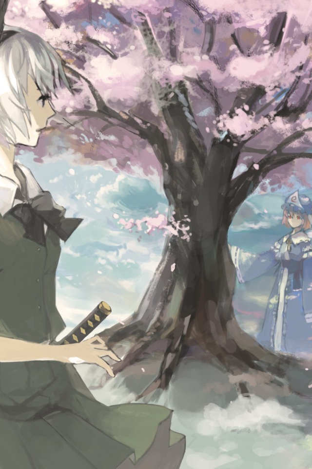 Девушка из игры Тоухоу