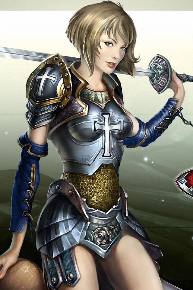 Девушка в военном снаряжении