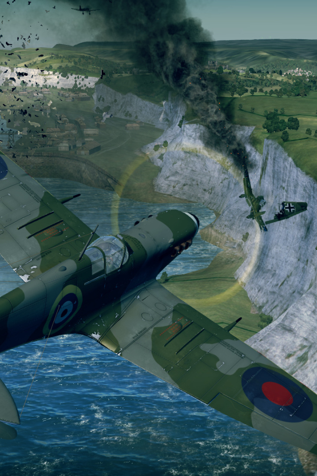 War Thunder американский военный самолет принял удар