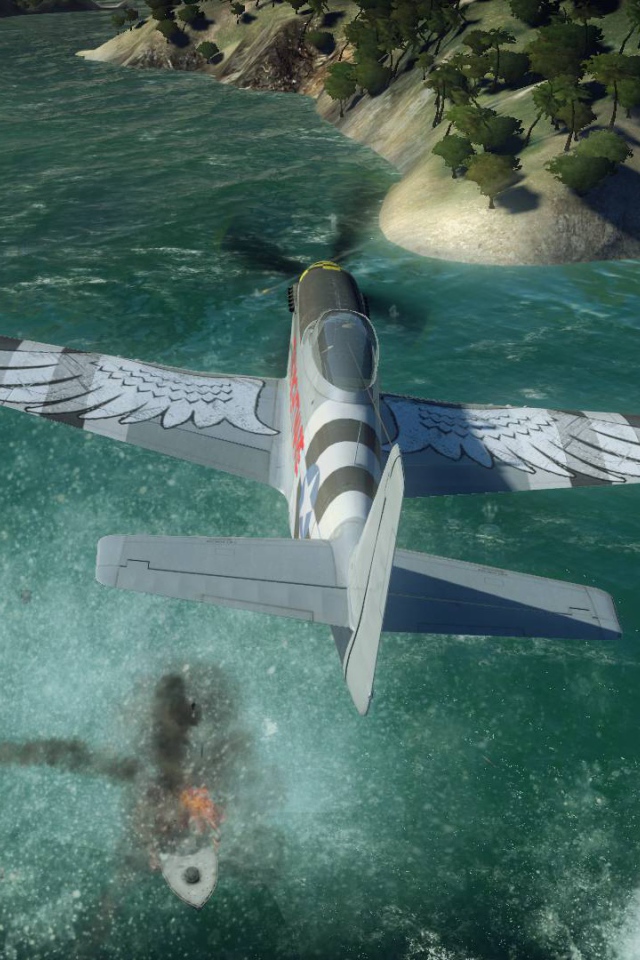 War Thunder самолет Пролетая над рекой