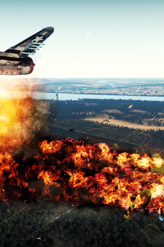 War Thunder самолет был поражен