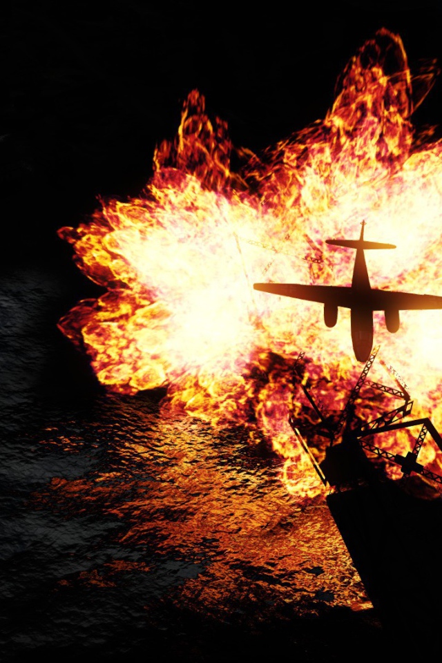 War Thunder самолет горит