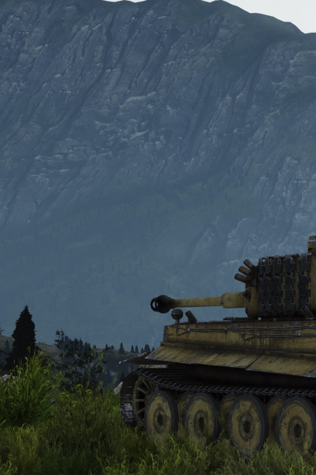 War Thunder танк в лесу