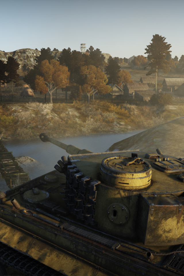 War Thunder танк держит позицию