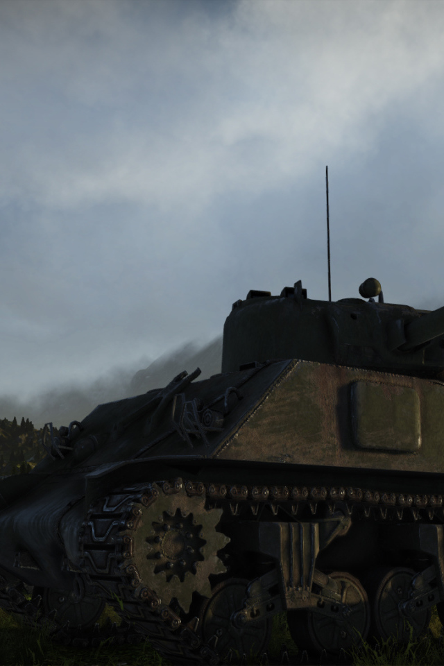 War Thunder танк на поле