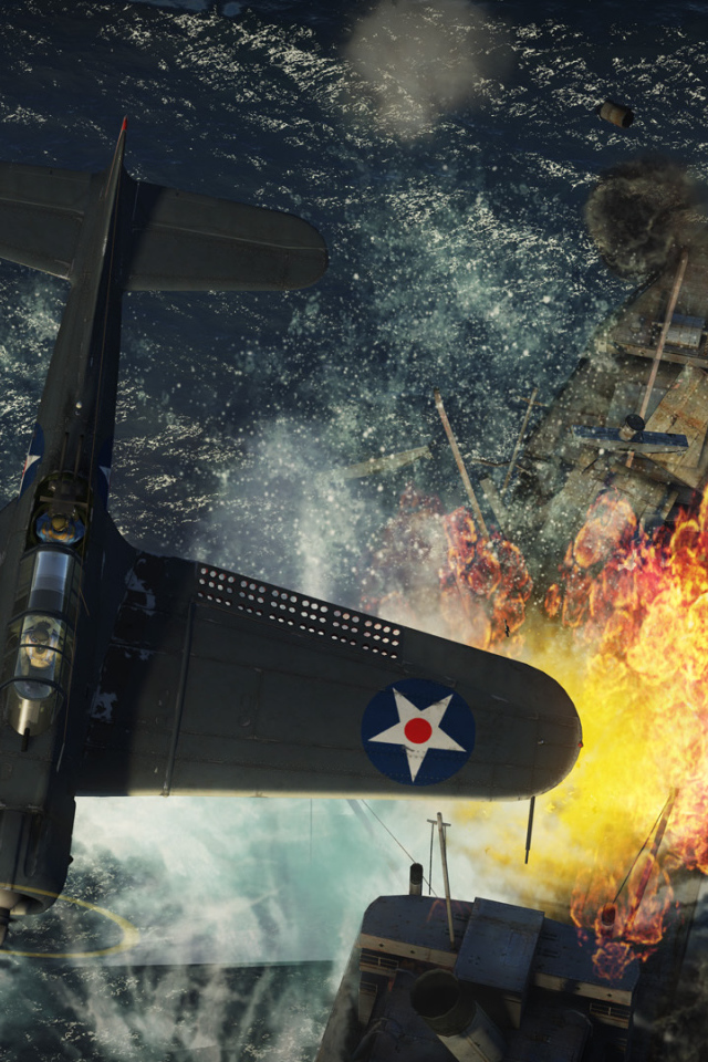 War Thunder самолет против корабля