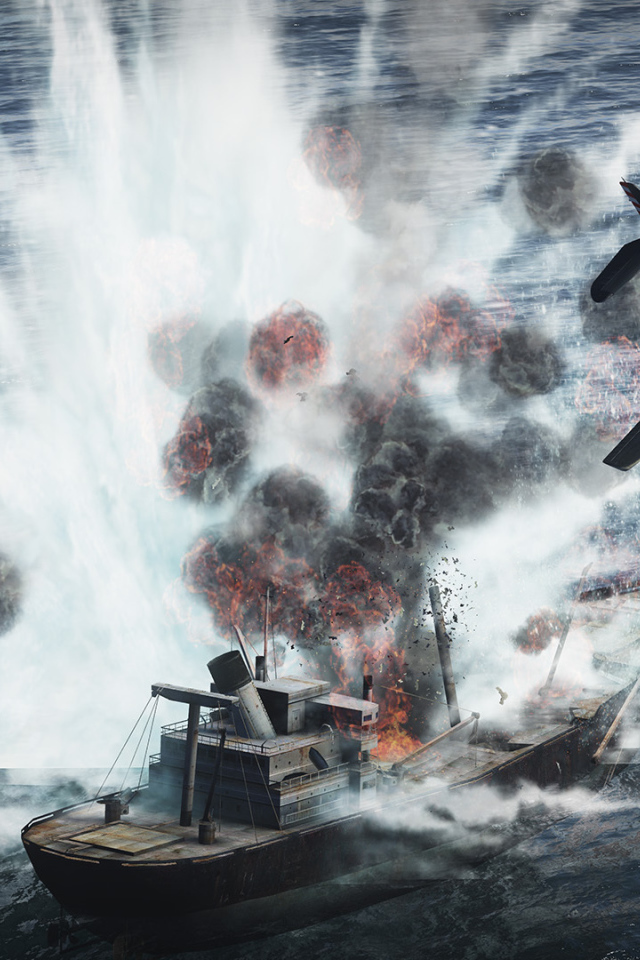 War Thunder корабль принял удар