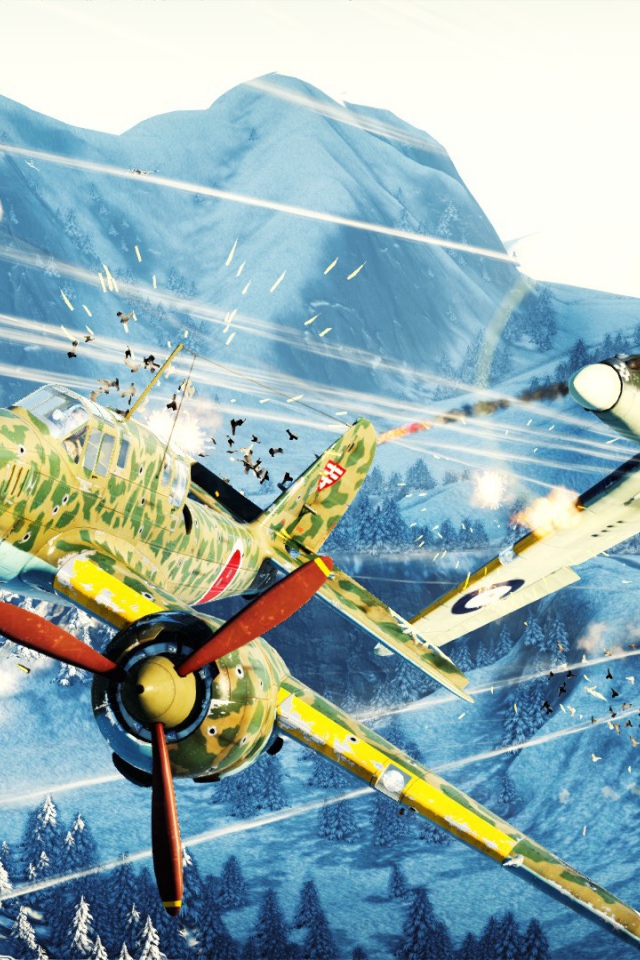 War Thunder два самолета в бою