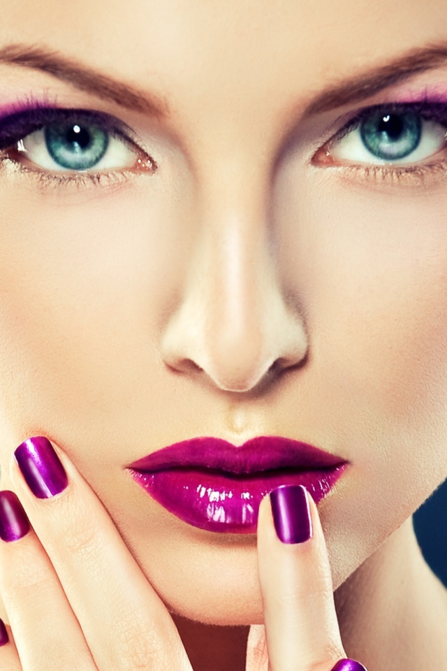 Сиреневый макияж
