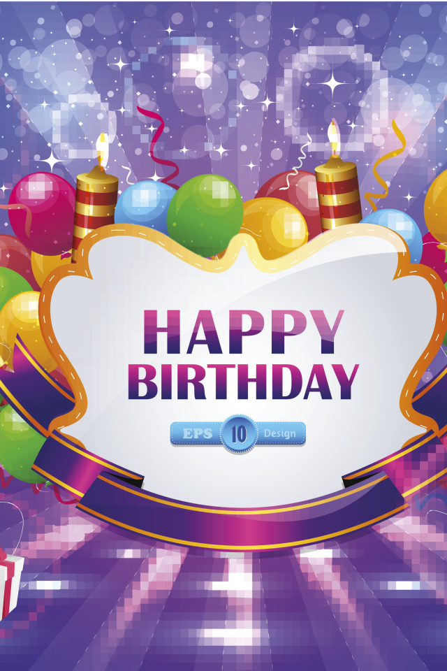 Красивая картинка с поздравлением на день рождения