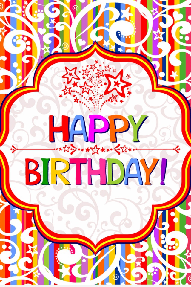  Красивая картинка со звёздами на день рождения