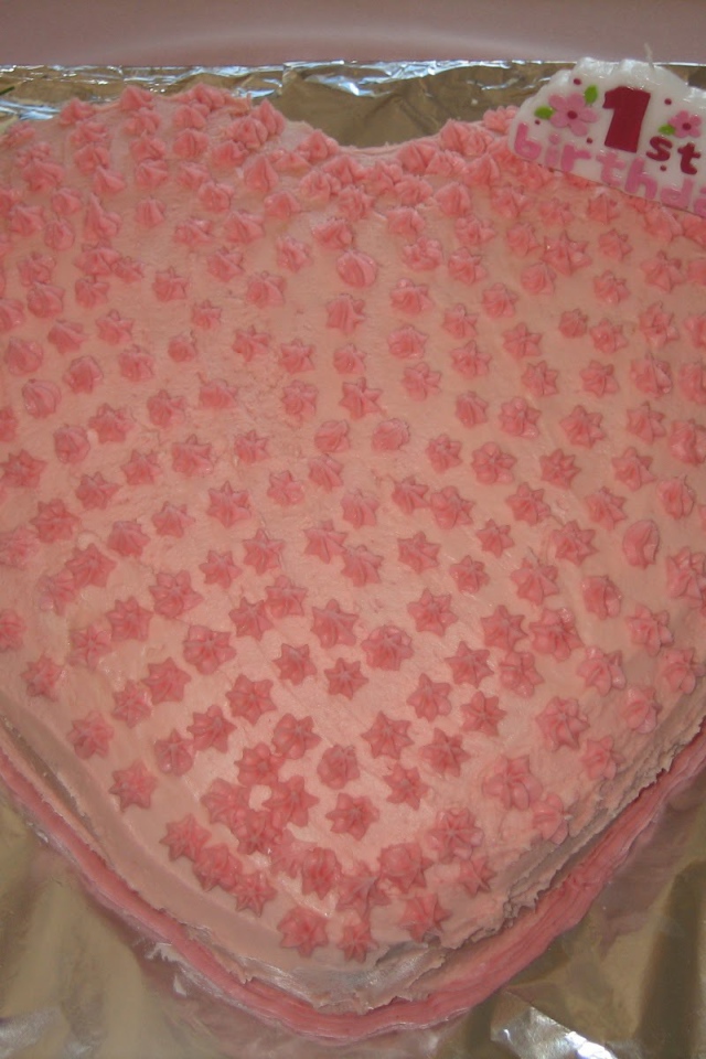 Торт в форме сердца