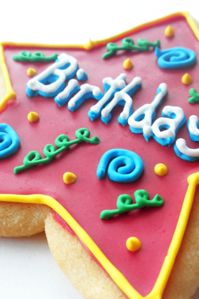 Печенька-звезда на день рождения