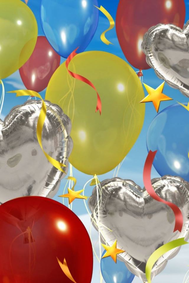 Разные красивые шарики на день рождения