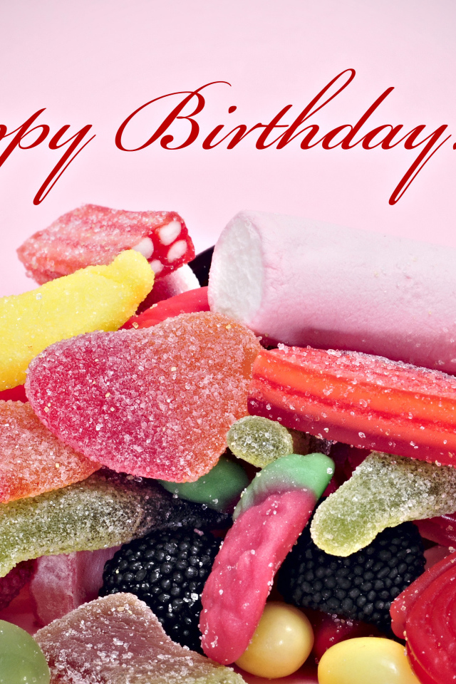 Желатиновые конфеты на день рождения