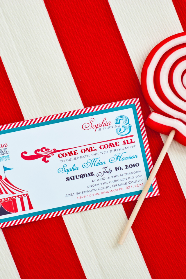 Пригласительное на день рождения