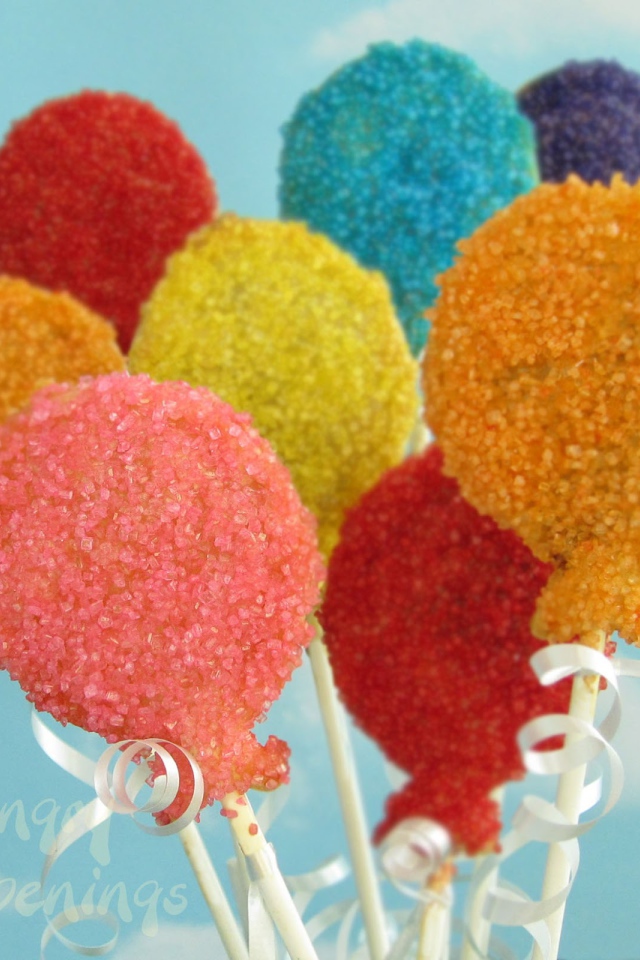 Разноцветные леденцы на день рождения