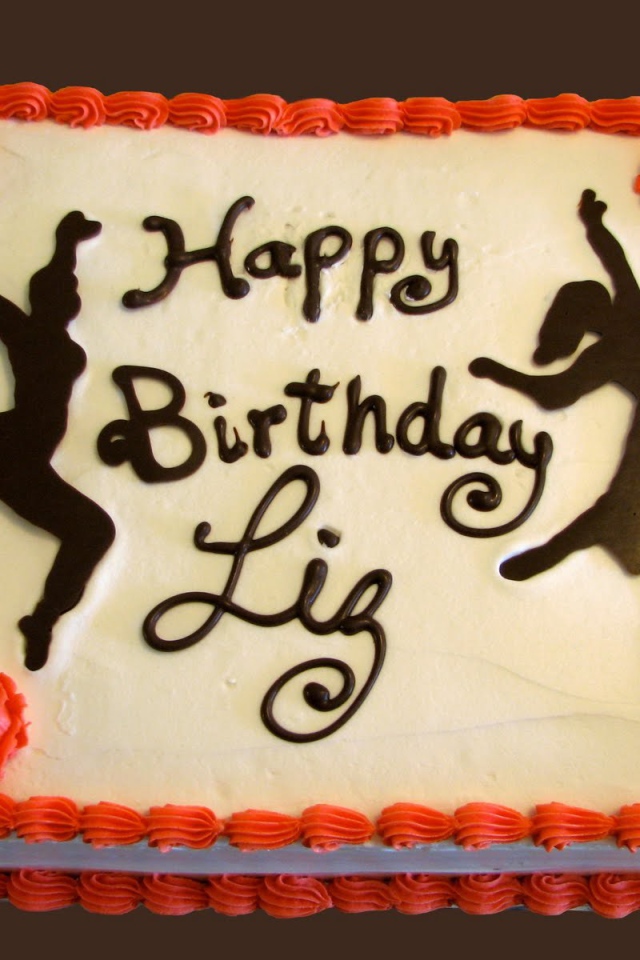  Оранжевый торт на день рождения