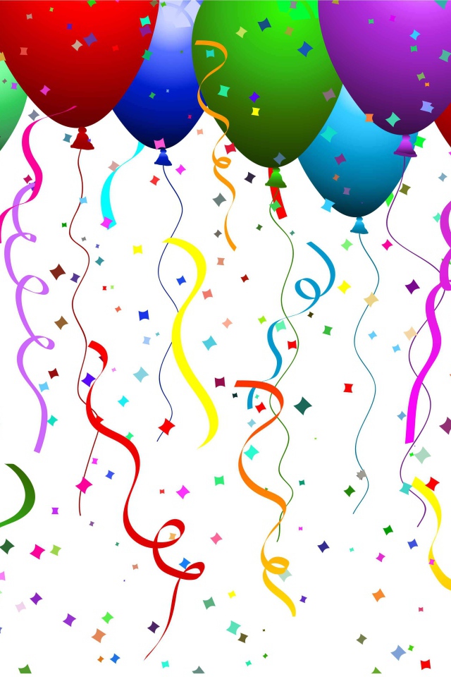 Картинка с шарами на день рождения