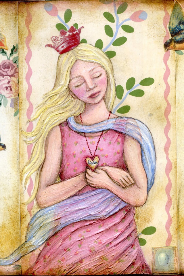 Принцесса с сердечком на день рождения