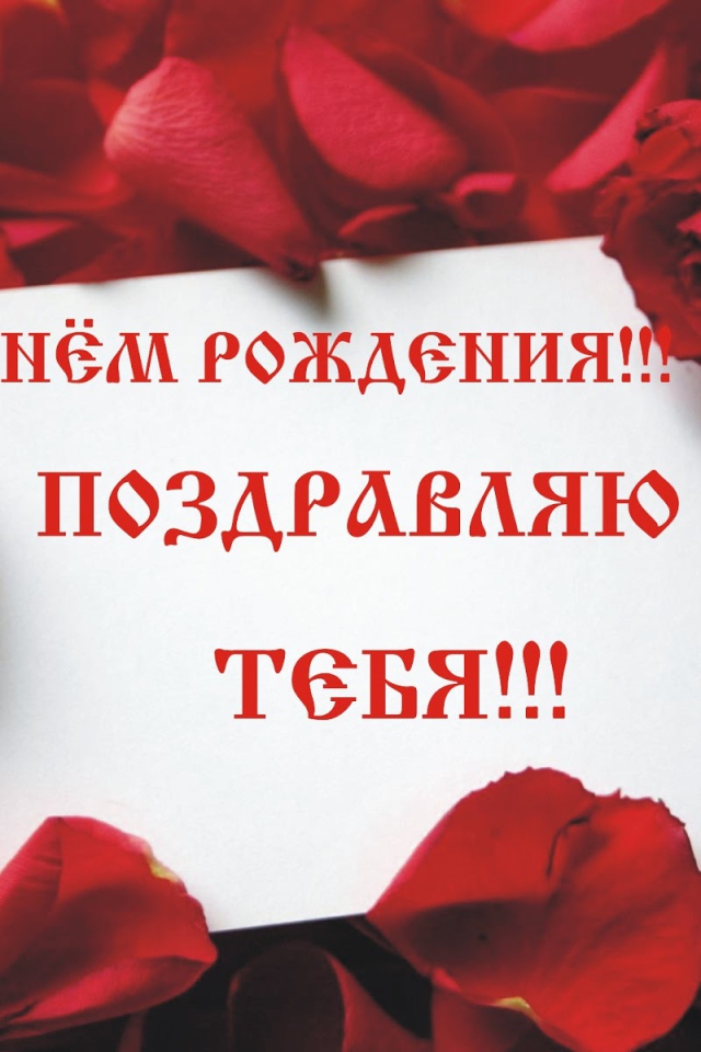 Лепестки роз на день рождения