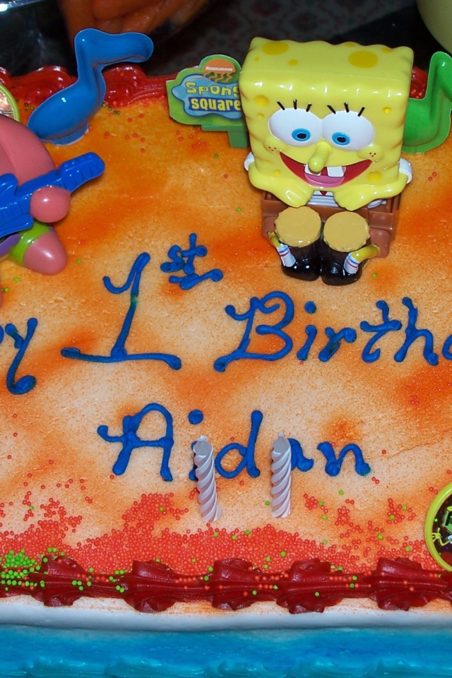  Губка Боб Квадратные Штаны торт ко дню рождения