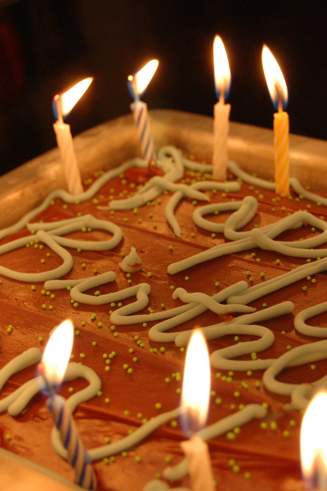 Вкусный пирог на день рождения