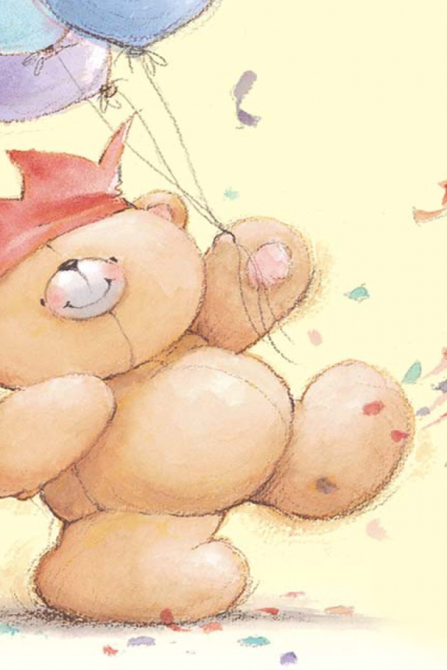 Плюшевый медведь идёт на день рождения