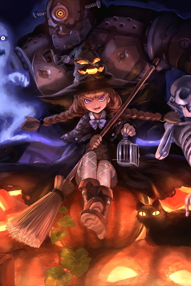 Хэллоуин аниме монстры