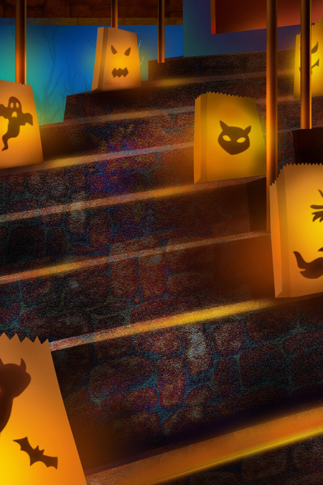 Хэллоуин Страшные лестницы