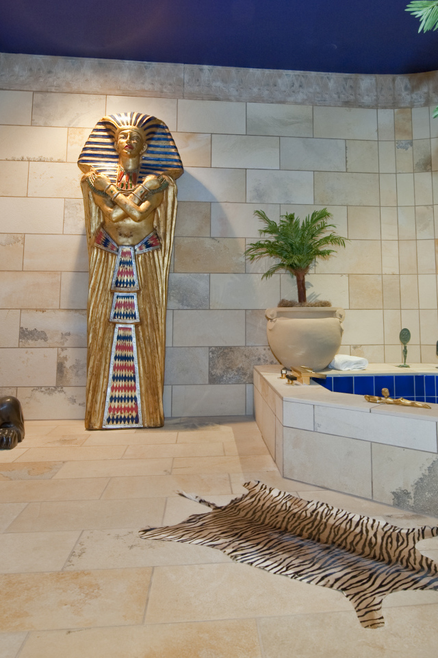 Интерьер ванной комнаты на вилле