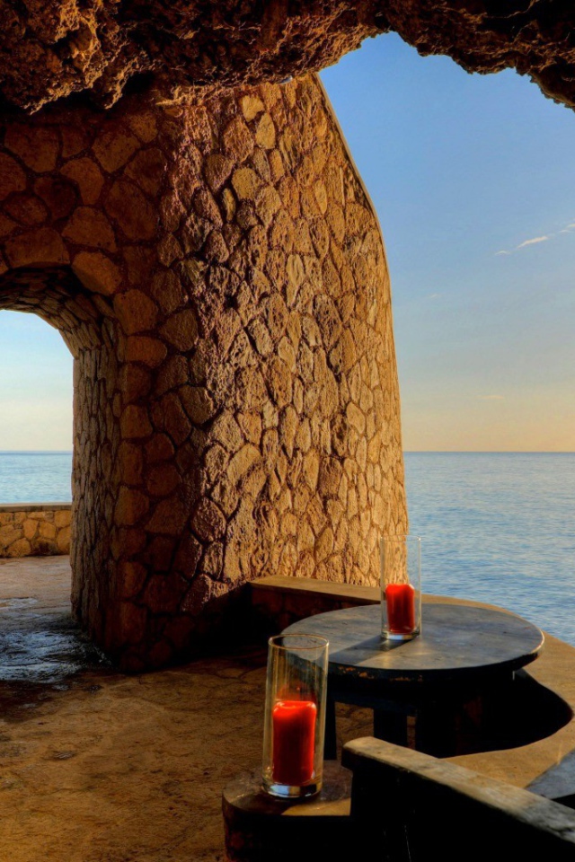 Балкон на берегу океана