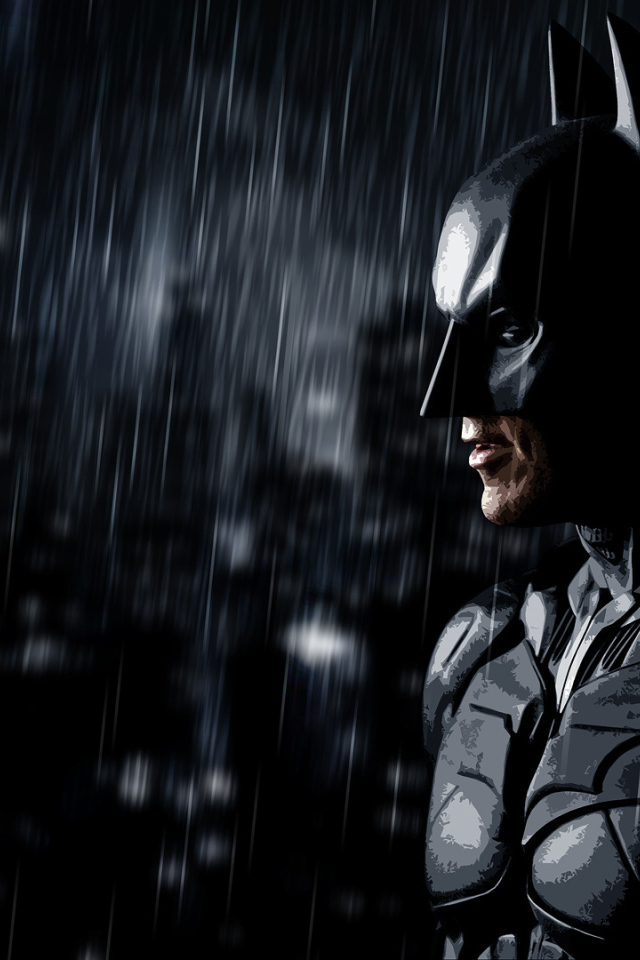 Бетмен под дождем