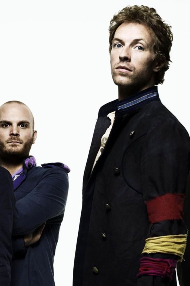 Coldplay in the white background