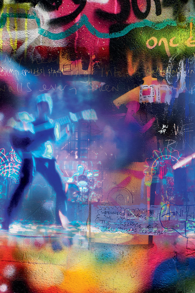 Coldplay стиле граффити