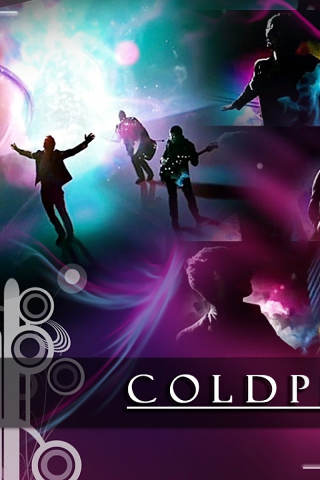 Coldplay в розовый и фиолетовый