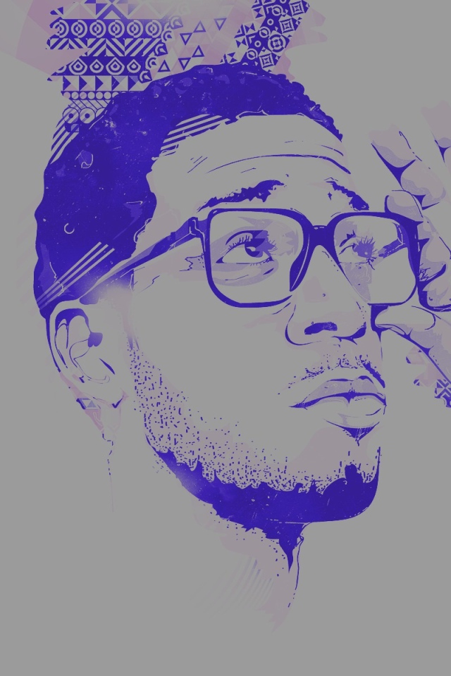 Kid Cudi в фиолетовом