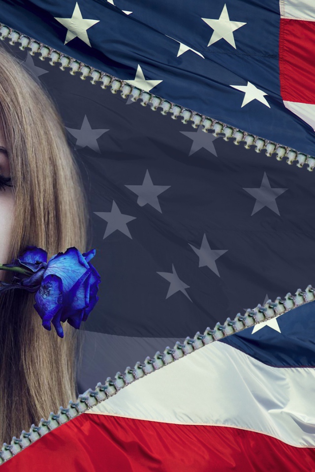 Lana Del Rey голубая роза