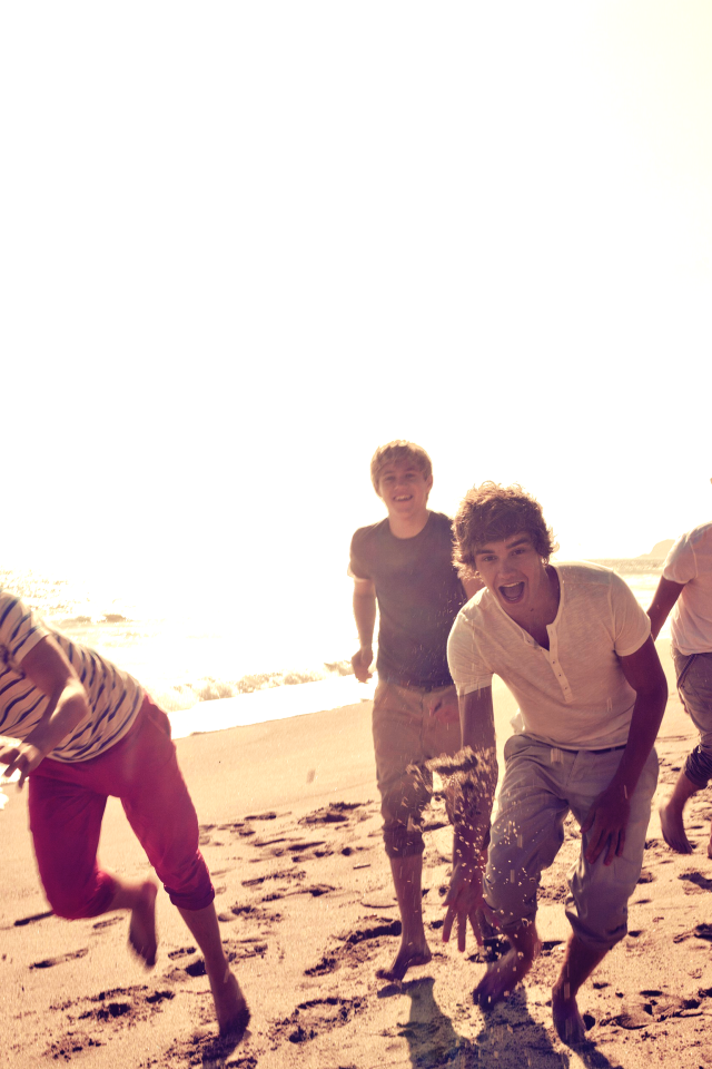 One Direction на пляже