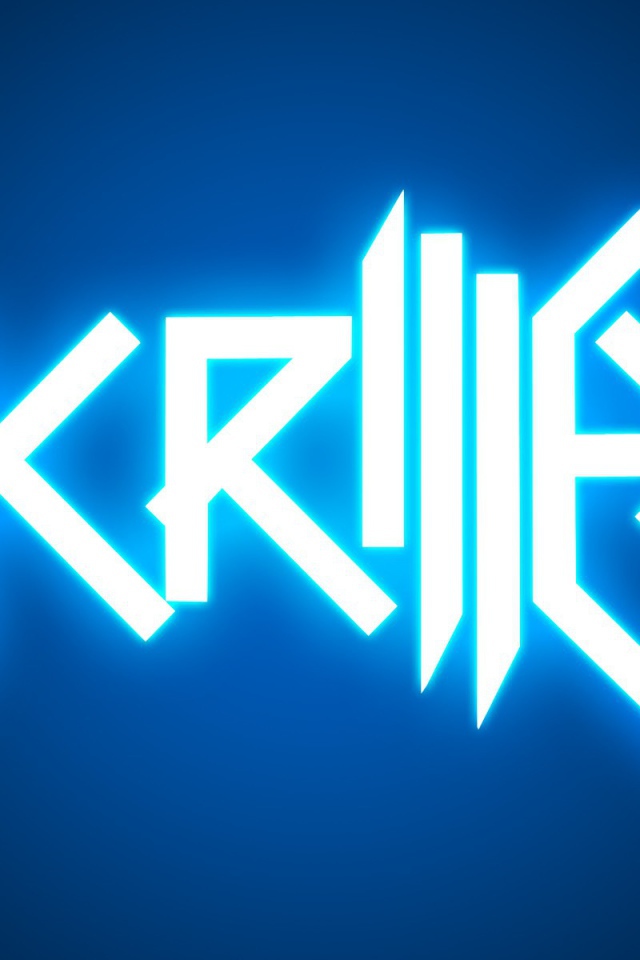 Skrillex Синий рисунок