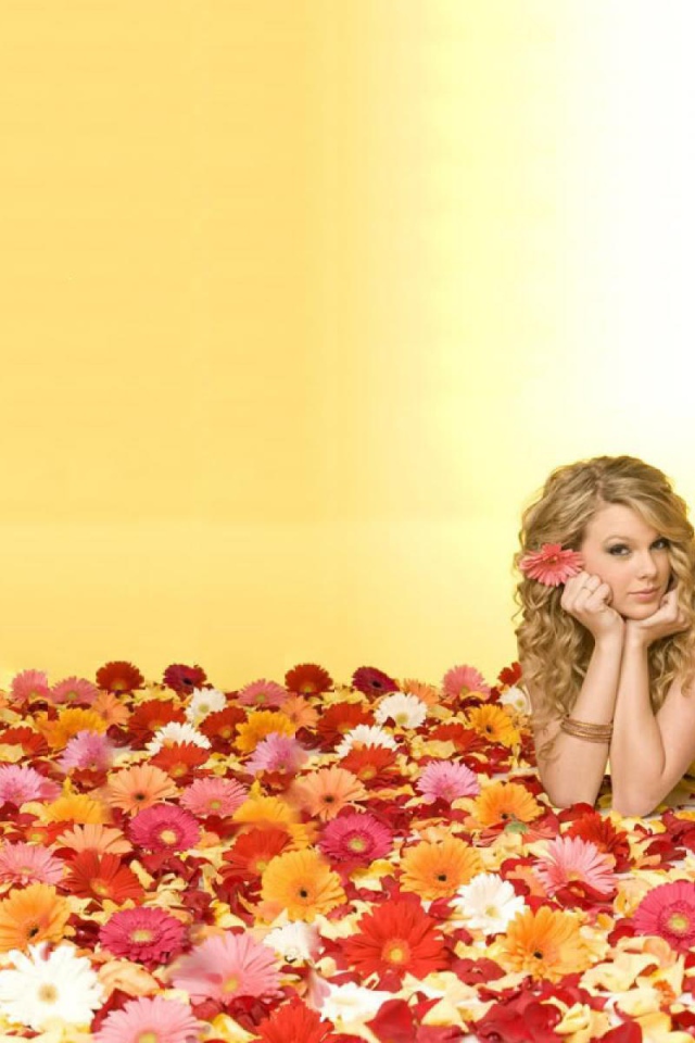 Taylor Swift в цветах