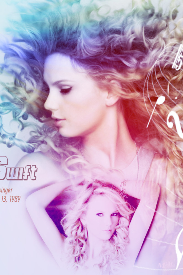 Taylor Swift в окружении музыки